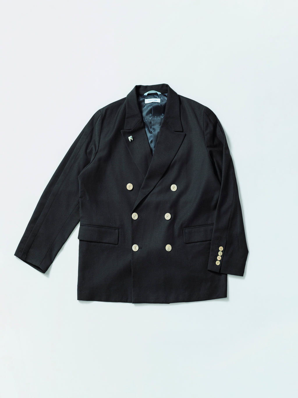 ブラックベルベット 刺繍 テーラードジャケット テーラードジャケット(BLACK) – HELL BLAU