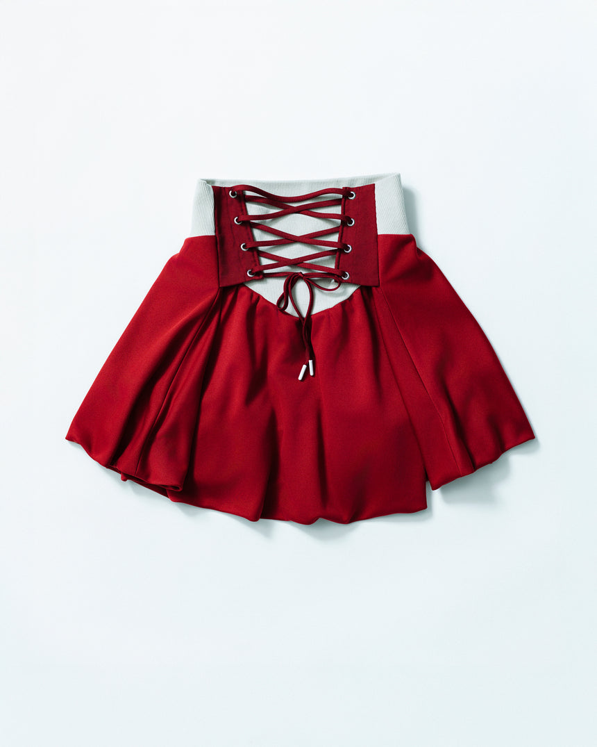 バックレースアップスカート（RED）