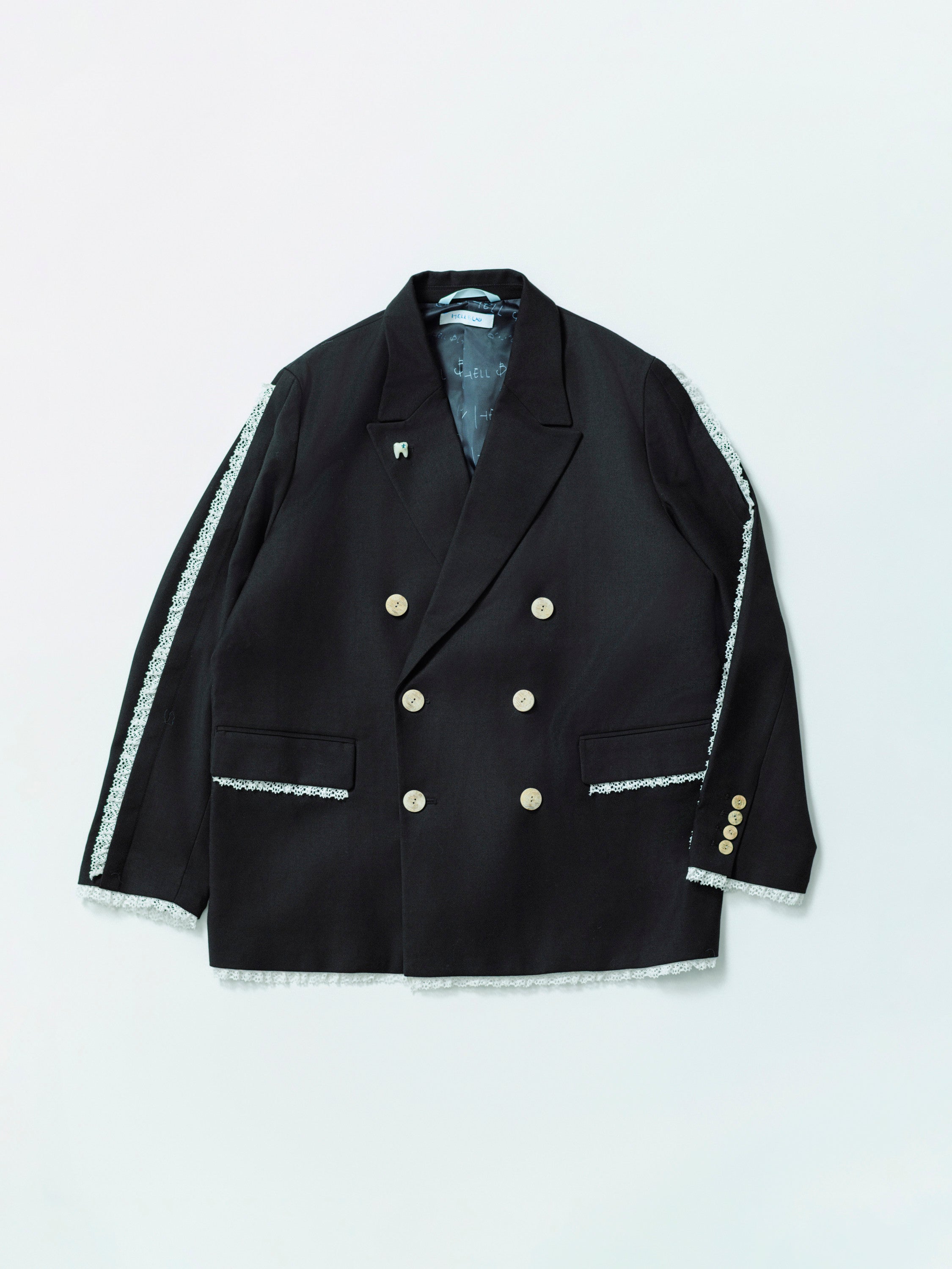 テーラードジャケット ブラック WORK WEAR SUIT テーラードライトジャケット・裏地なし