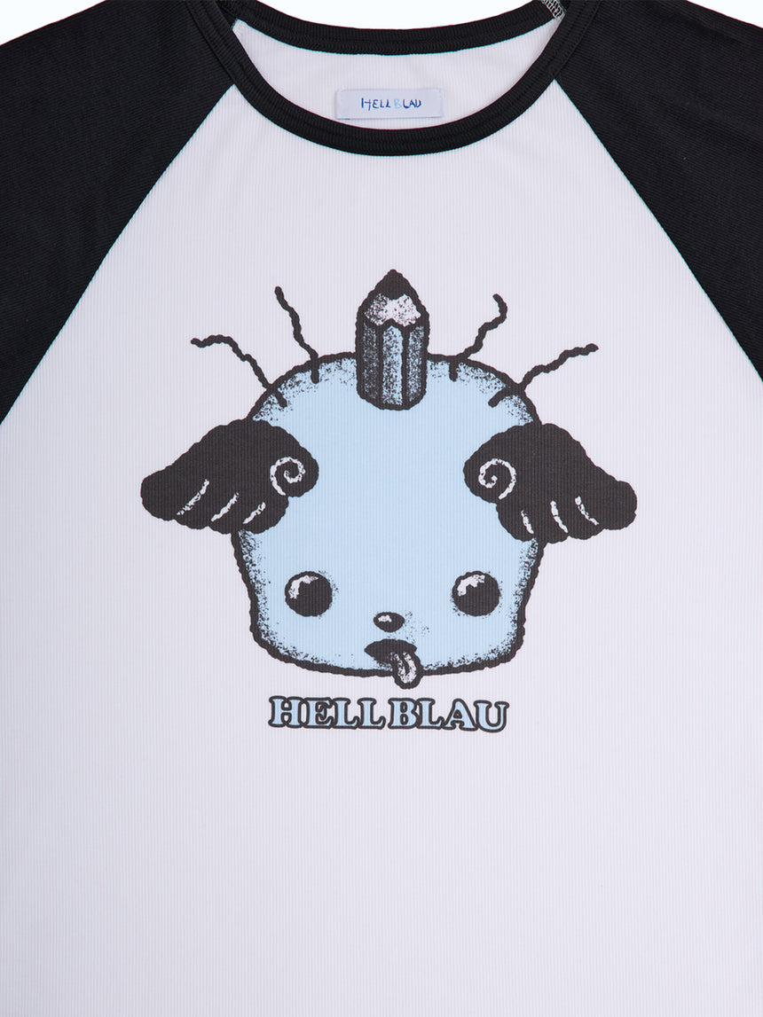 HBくんロングスリーブTシャツ（BLACK）