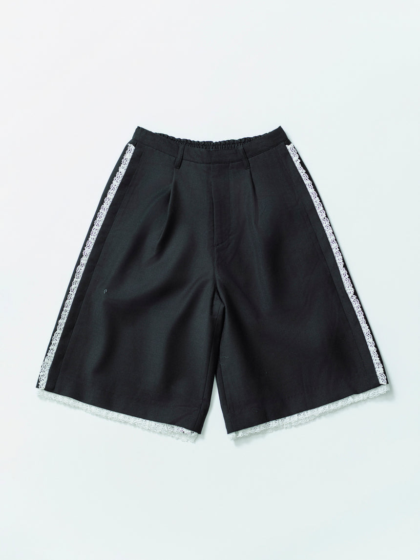 テーラードハーフパンツ（BLACK）