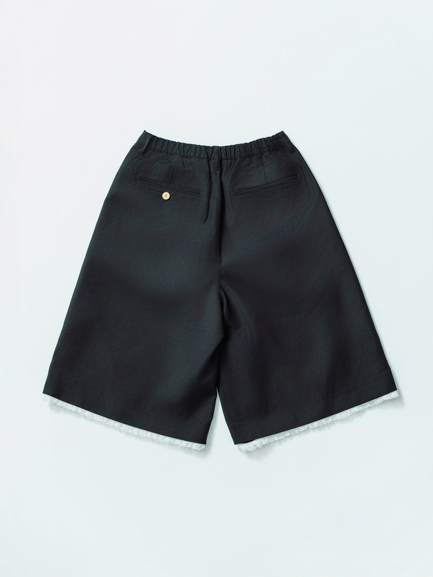 テーラードハーフパンツ（BLACK）