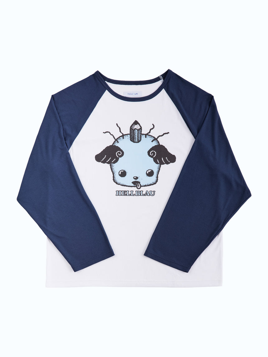 HBくんロングスリーブTシャツ（NAVY）