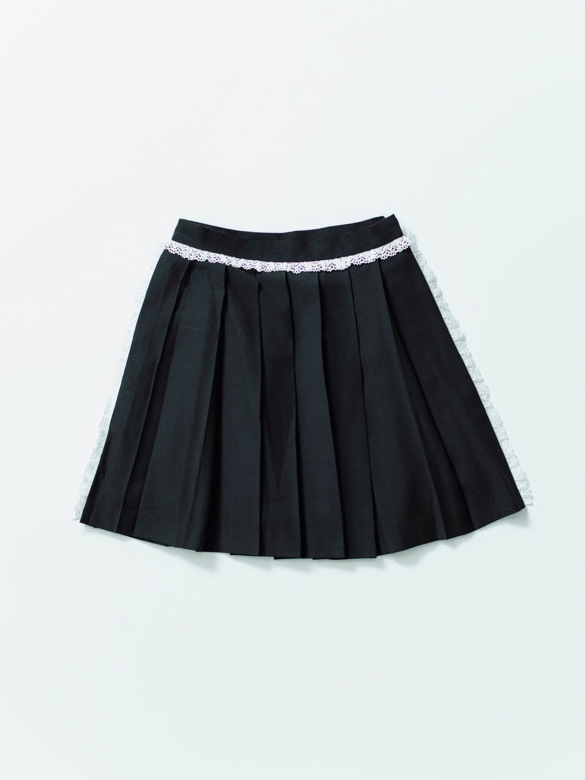 黒のプリーツミニスカート miniministore ボックスプリーツスカート ミニスカート黒【ゆう